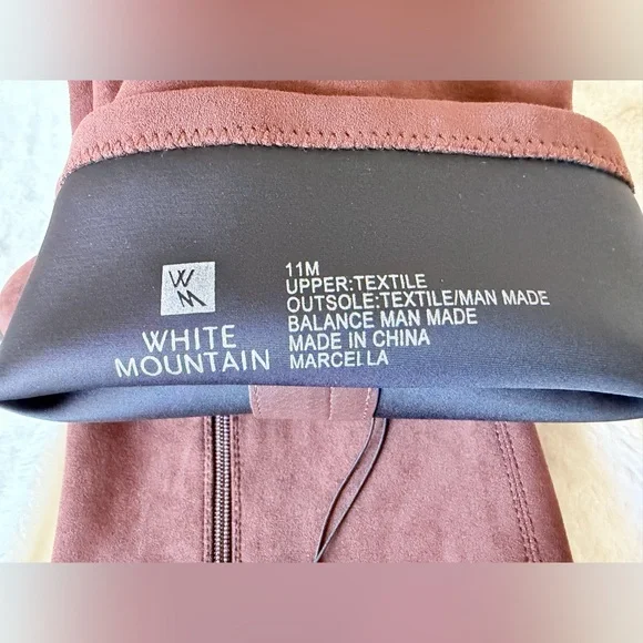 White Mountain Marcella Tall Shaft Block Heel Boots - Brown - Picture 12 of 12